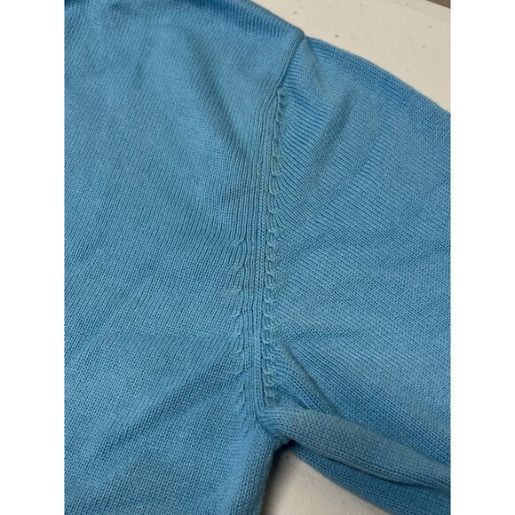 Lacoste Mens Quarter Zip Pullover Sweater Size 7 Croc Logo Cotton - Picture 3 of 15